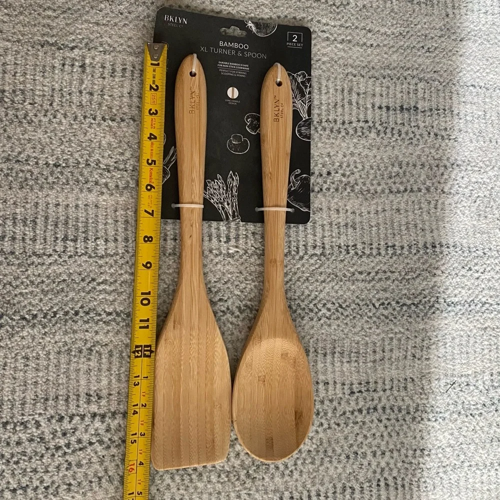 Bamboo XL Turner and Spoon Set